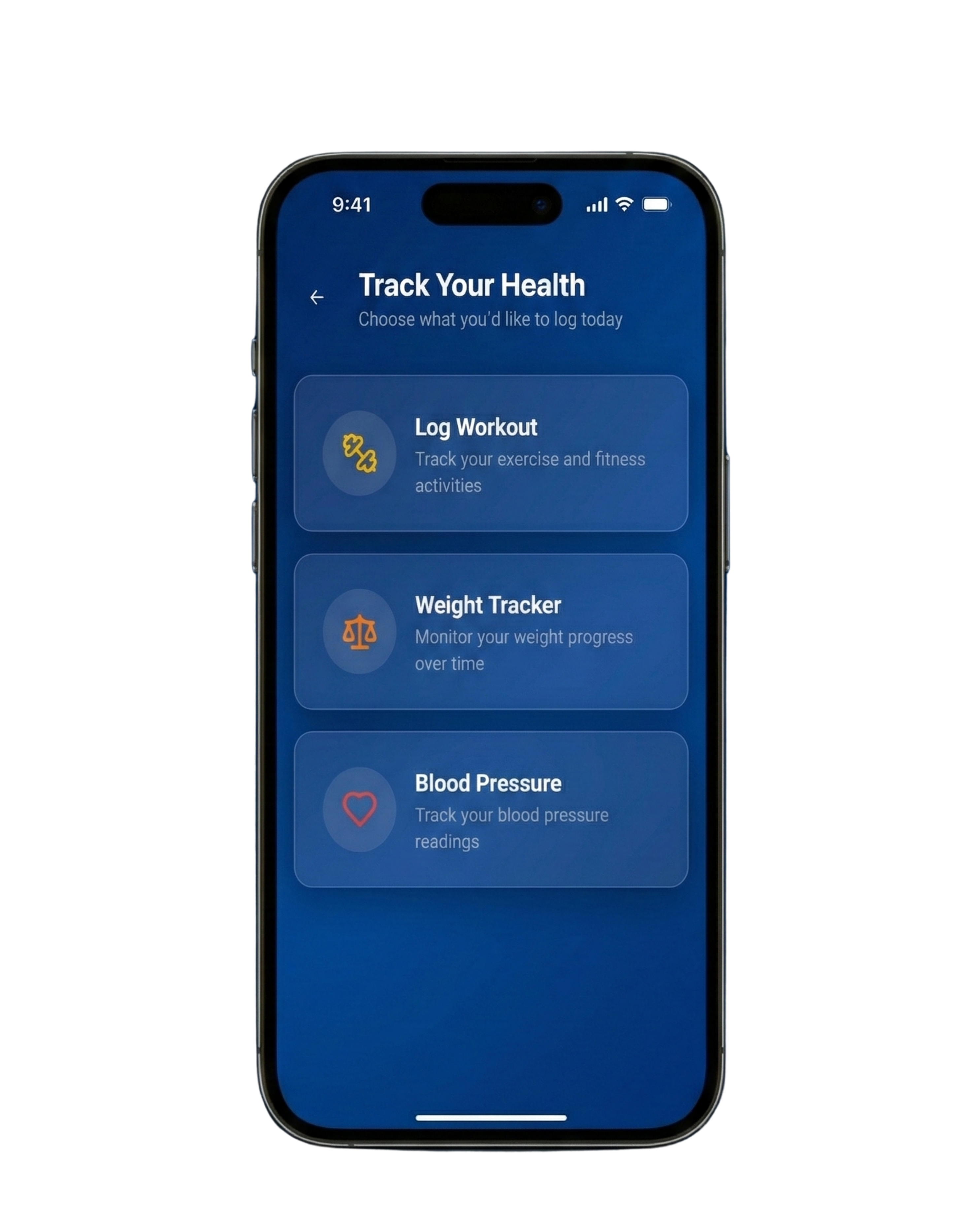 Move In Faith Health Dashboard Screen