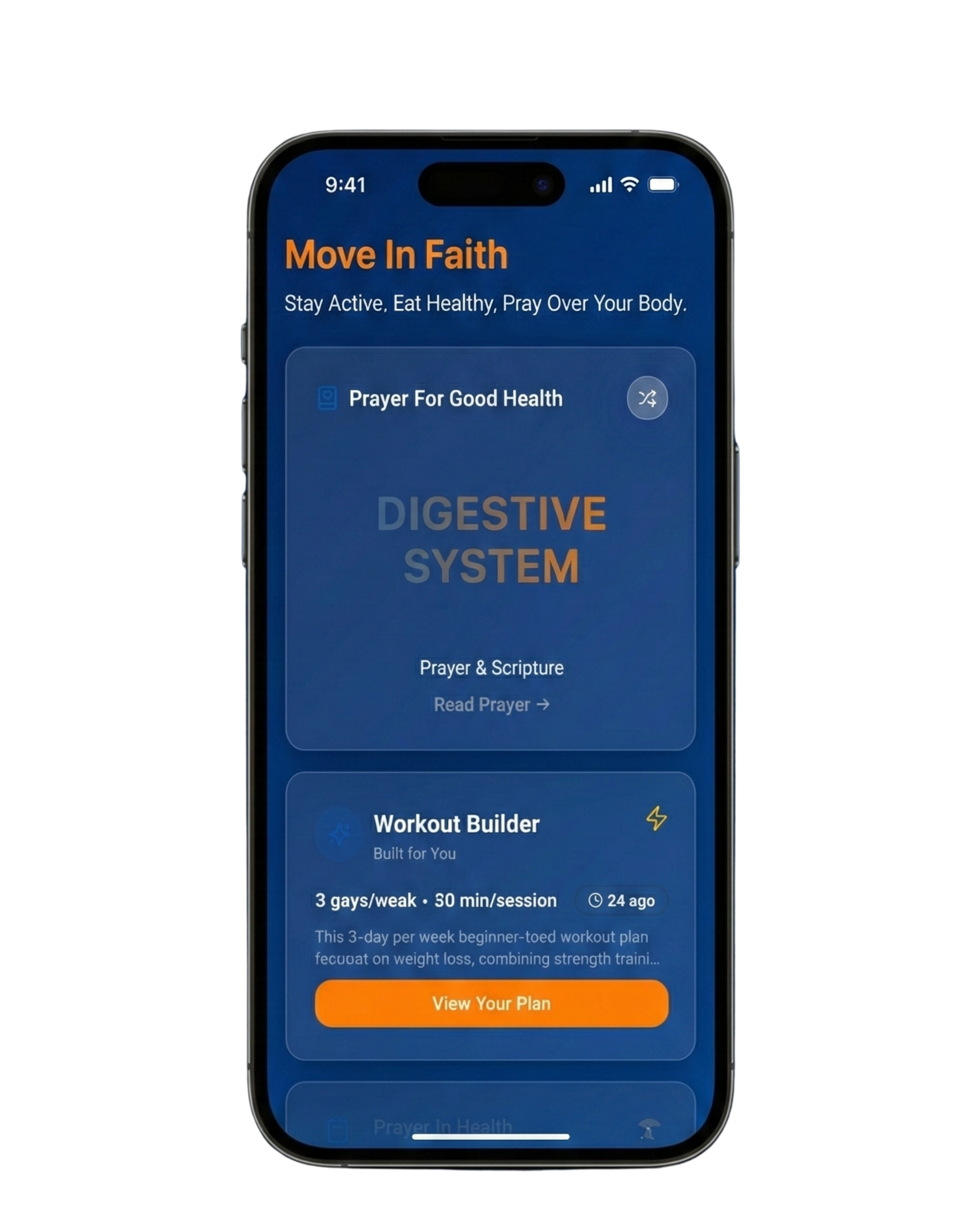 Move In Faith Prayers Screen